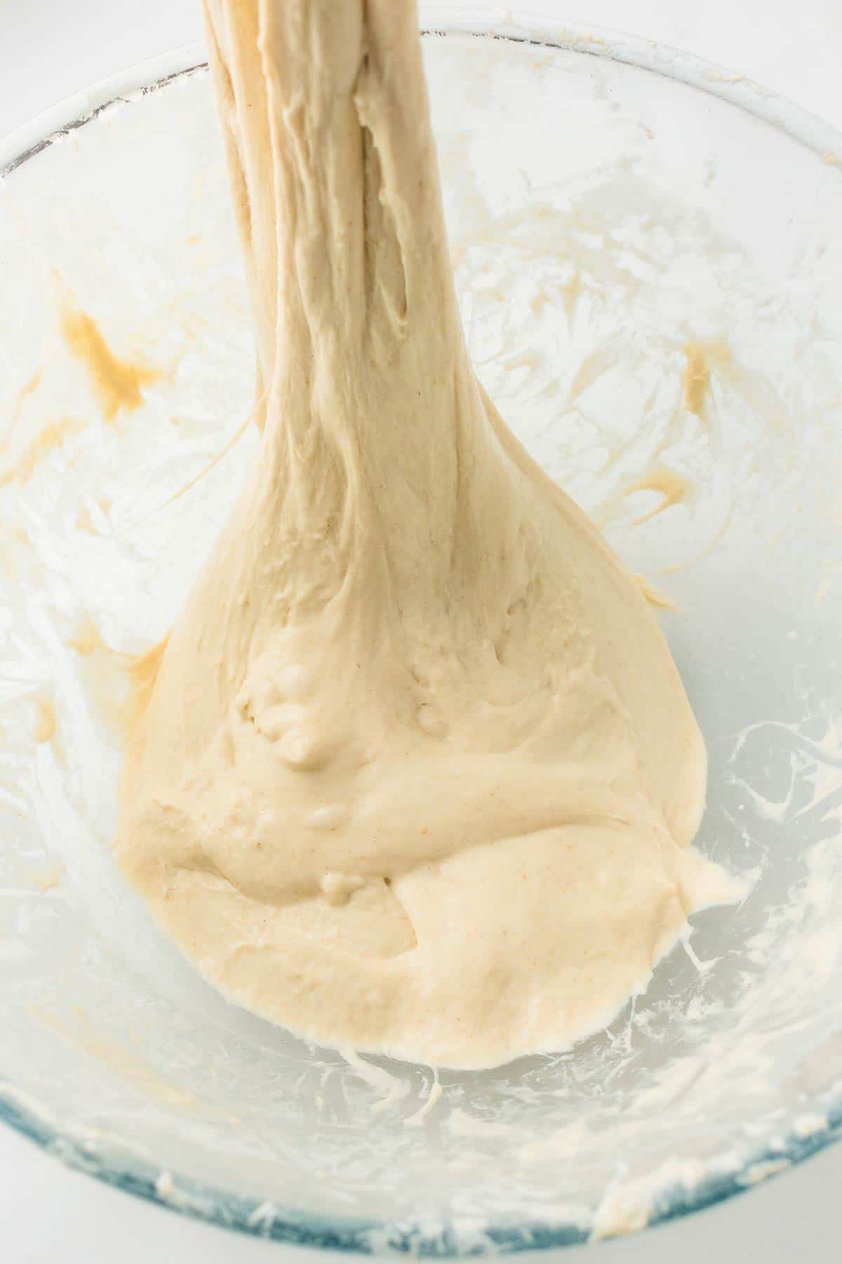 Stretching sourdough dough during the stretch and fold process