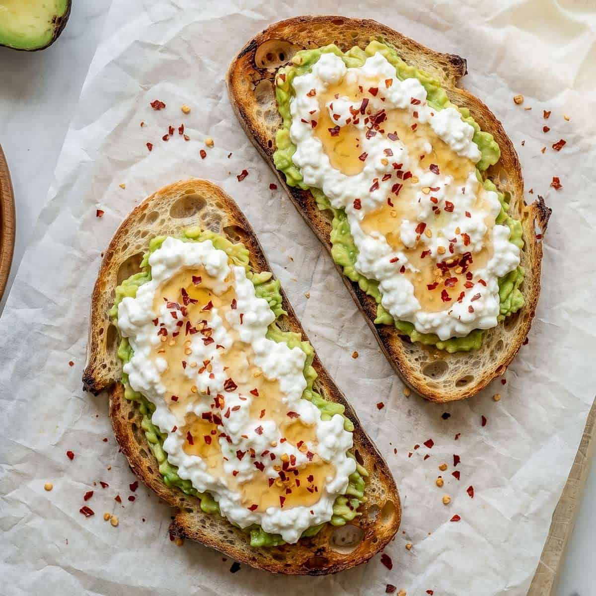 Viral Cottage Cheese Toast